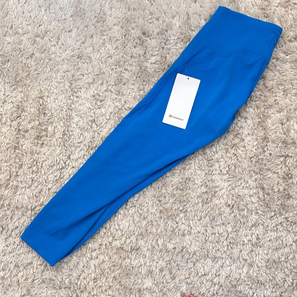 NWT Lululemon InStill High-Rise Crop 23” Leggings Blue Size 6